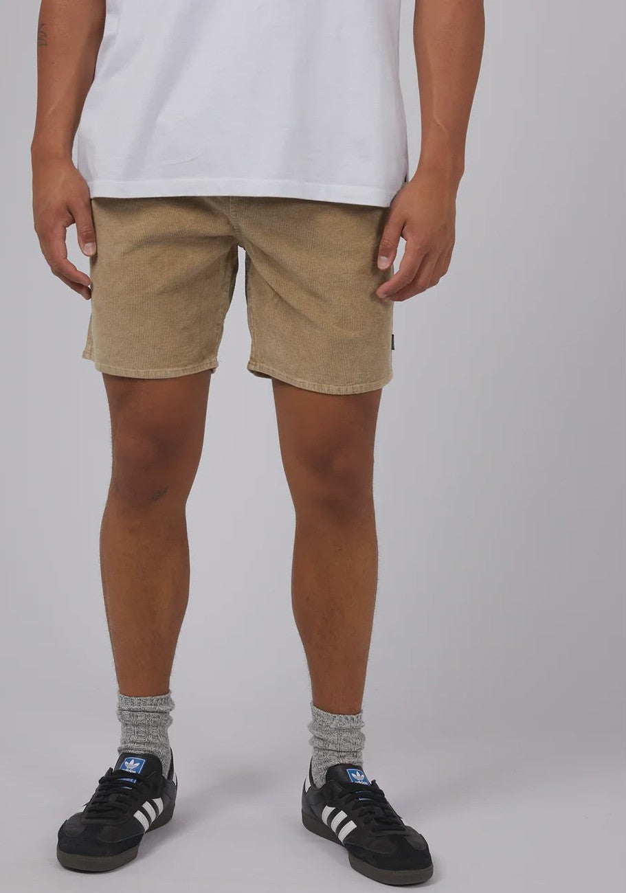 SILENT THEORY Cord short - Tan