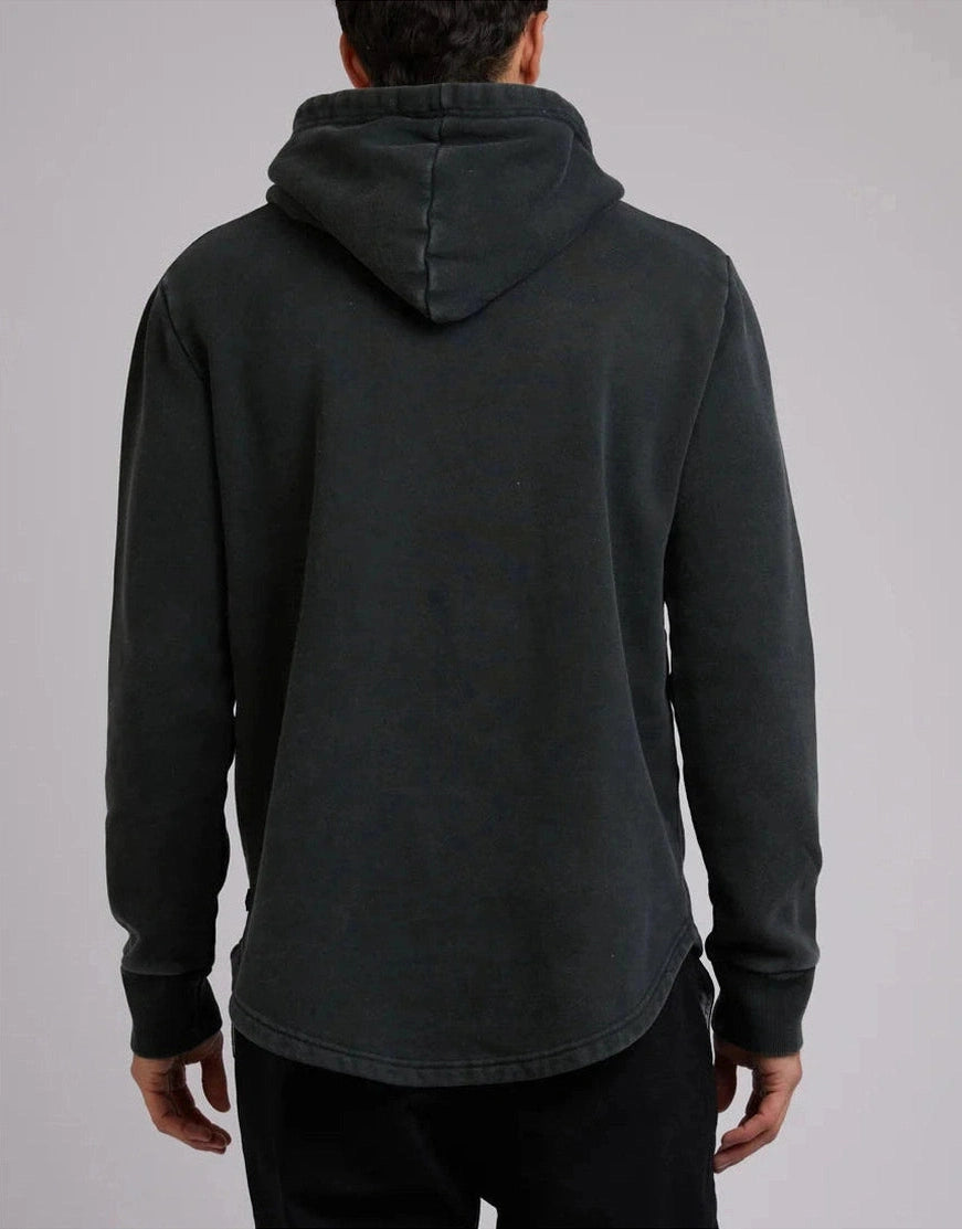 Silent Theory CURVED HEM HOODY DARK GREEN