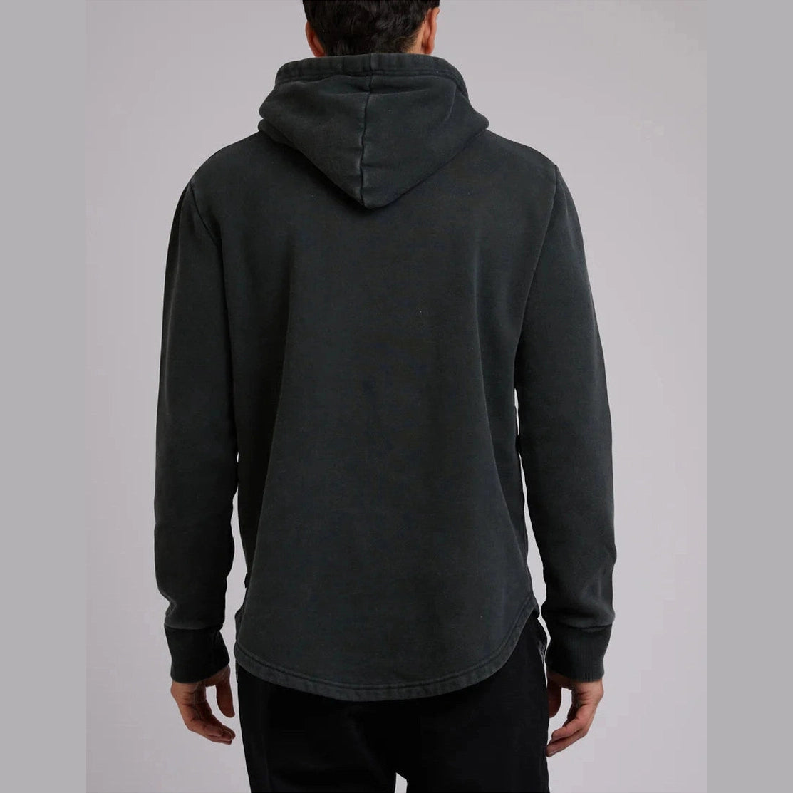 Silent Theory CURVED HEM HOODY DARK GREEN