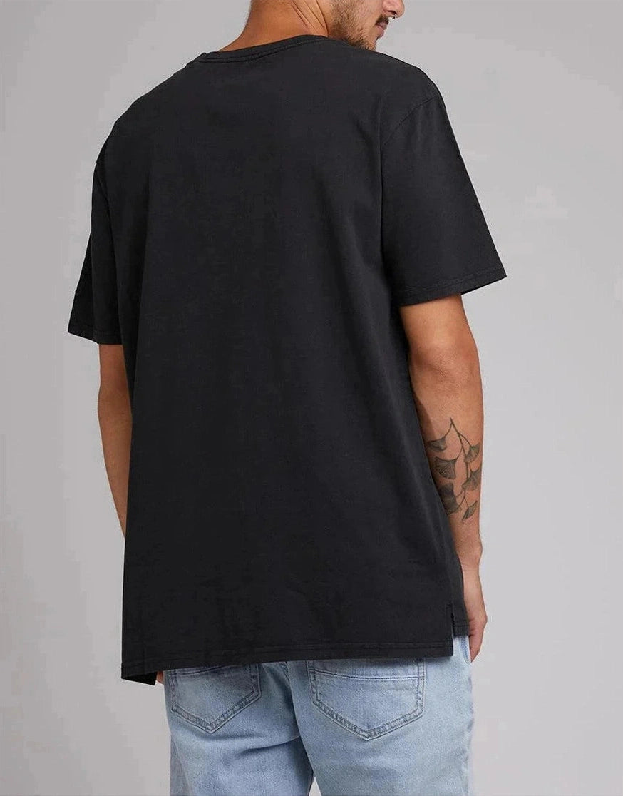 Silent theory surplus pocket tee - washed black