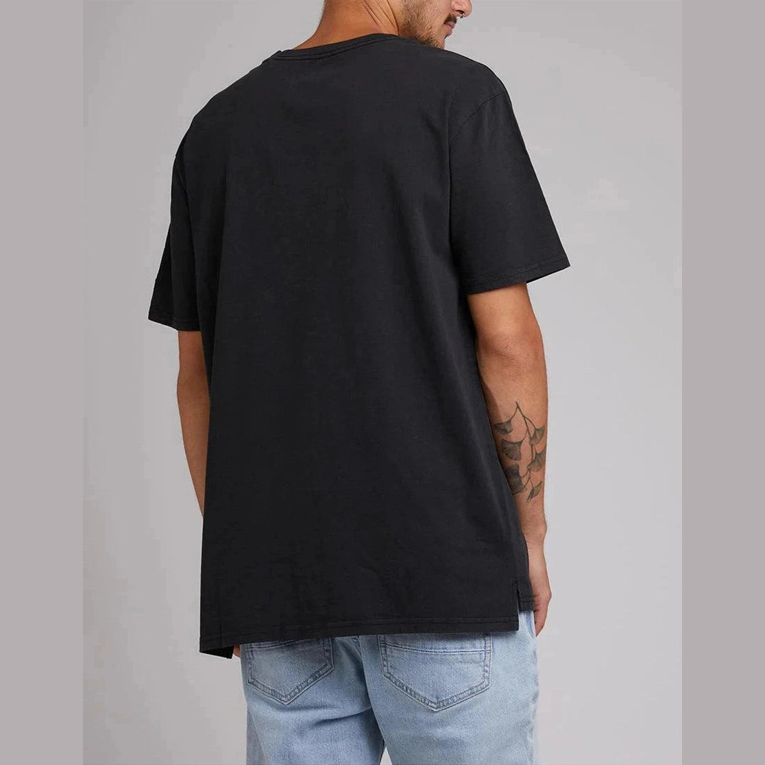 Silent theory surplus pocket tee - washed black