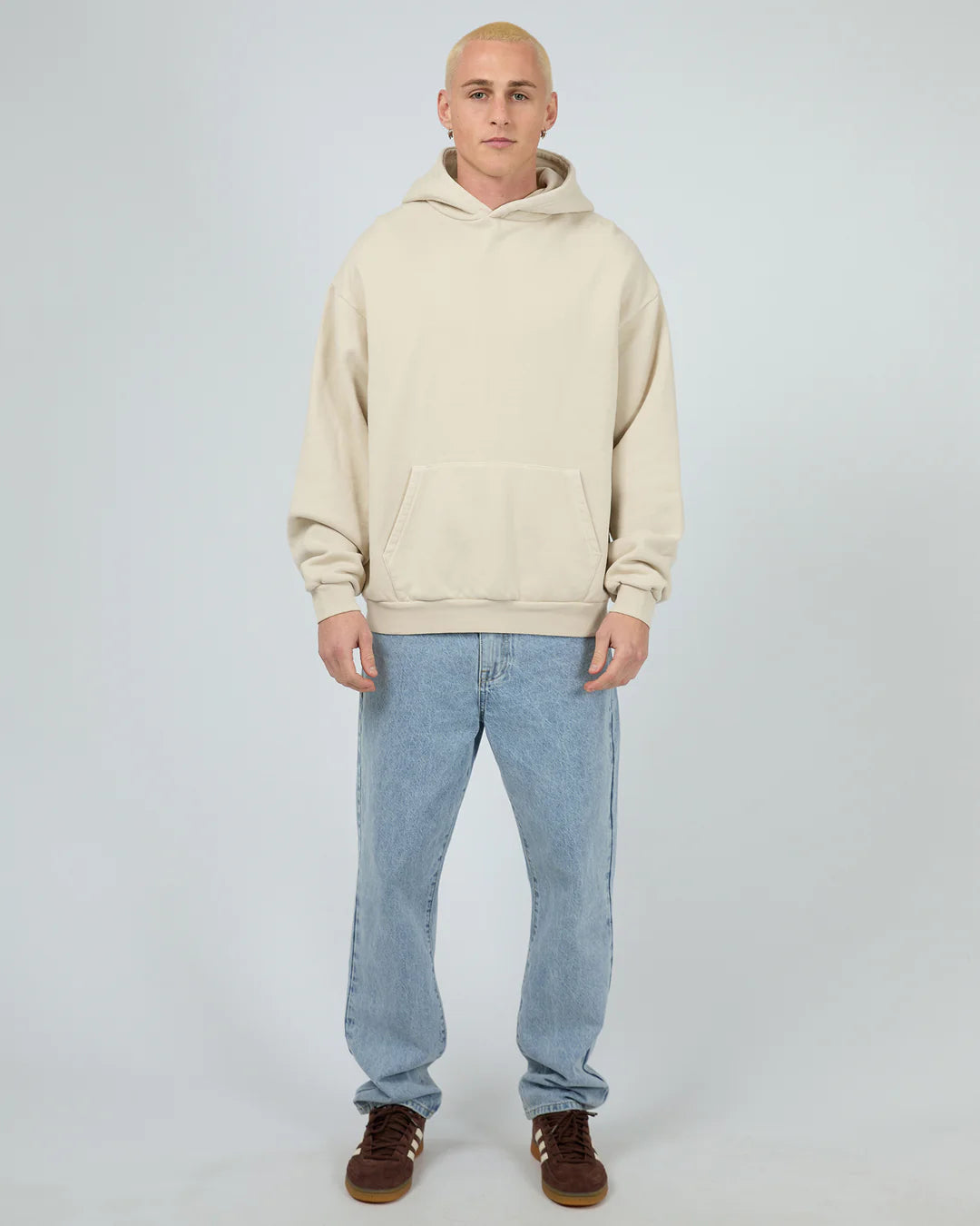 SILENT THEORY Box Hoodie - Chalk