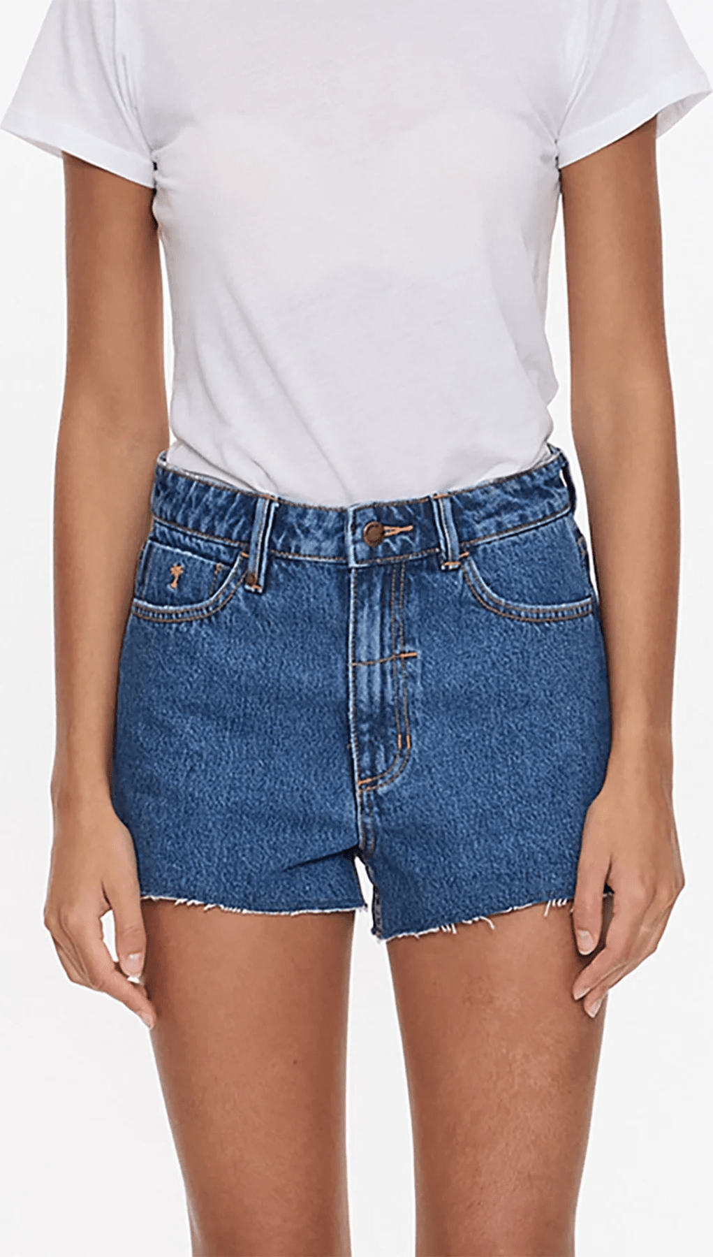THRILLS Sadie High Rise Micro Short - Deep Vintage Blue