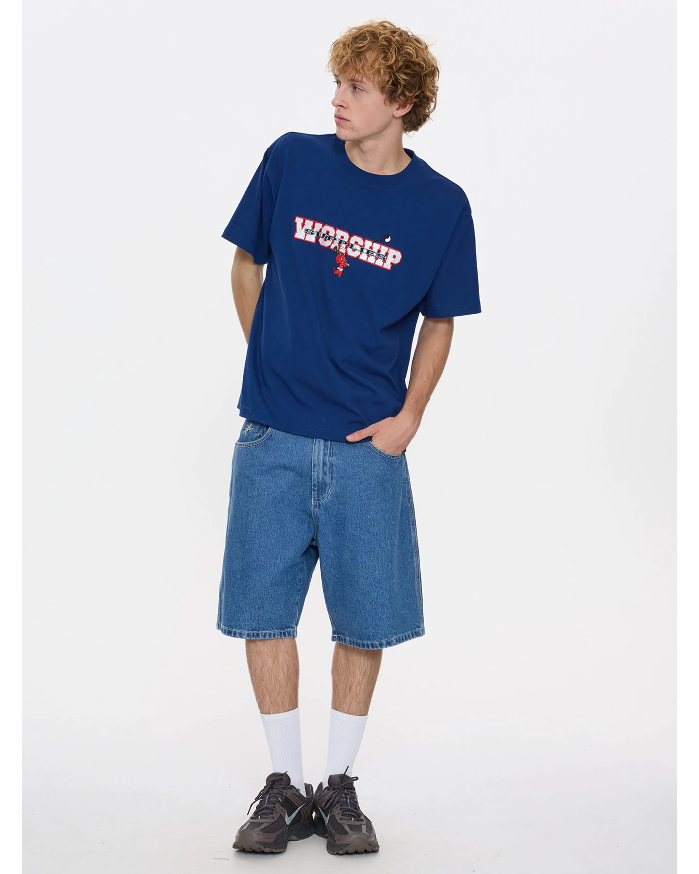 WORSHIP Belter Tee - Blue Depths