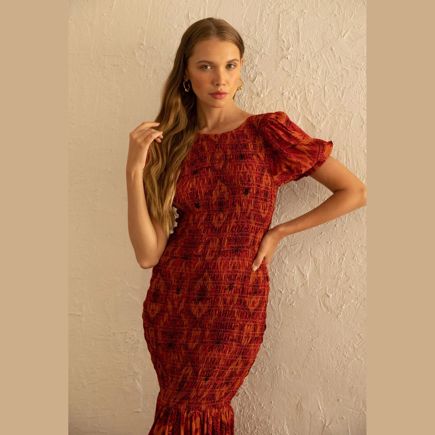 RUE STICC isabella maxi dress- damask floral