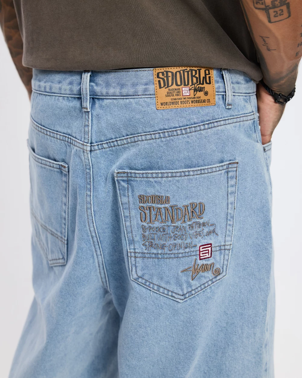 S DOUBLE Emb 5 pocket short - Super light