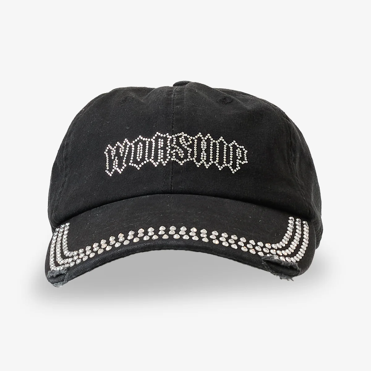 WORSHIP Glitz Canvas Dad Hat - Black