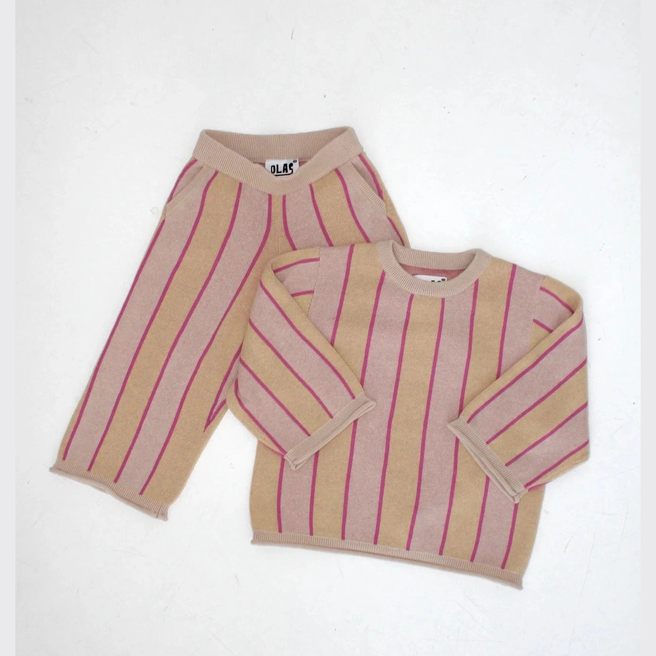 OLAS SUPPLY Haze mini knit pant - Sunlight stripe