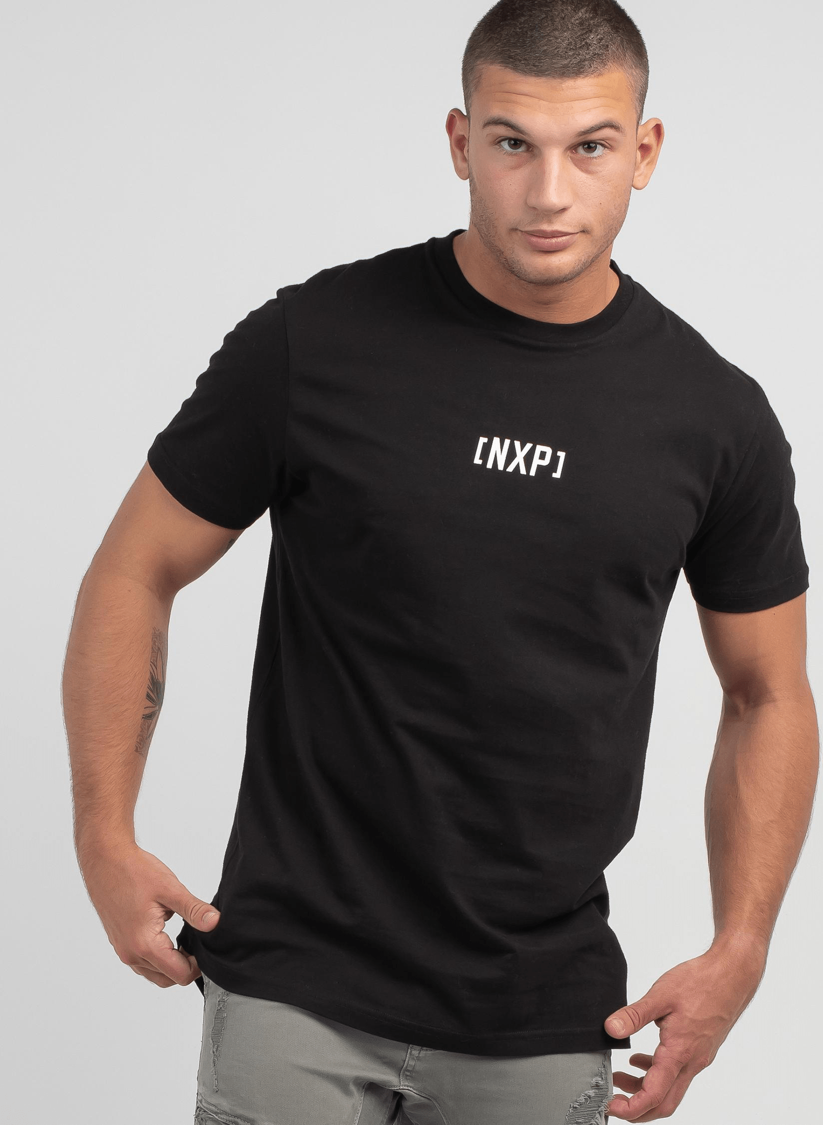 Nxp rundown cape back tee