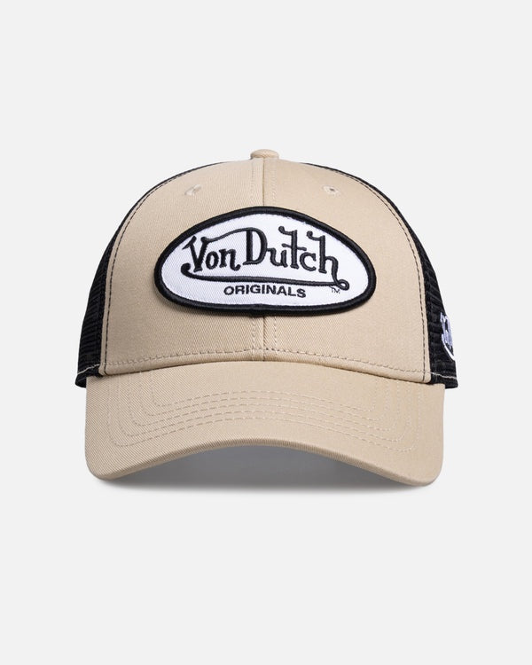 Von Dutch Originals Trucker, Trucker Cap TAN-BLACK