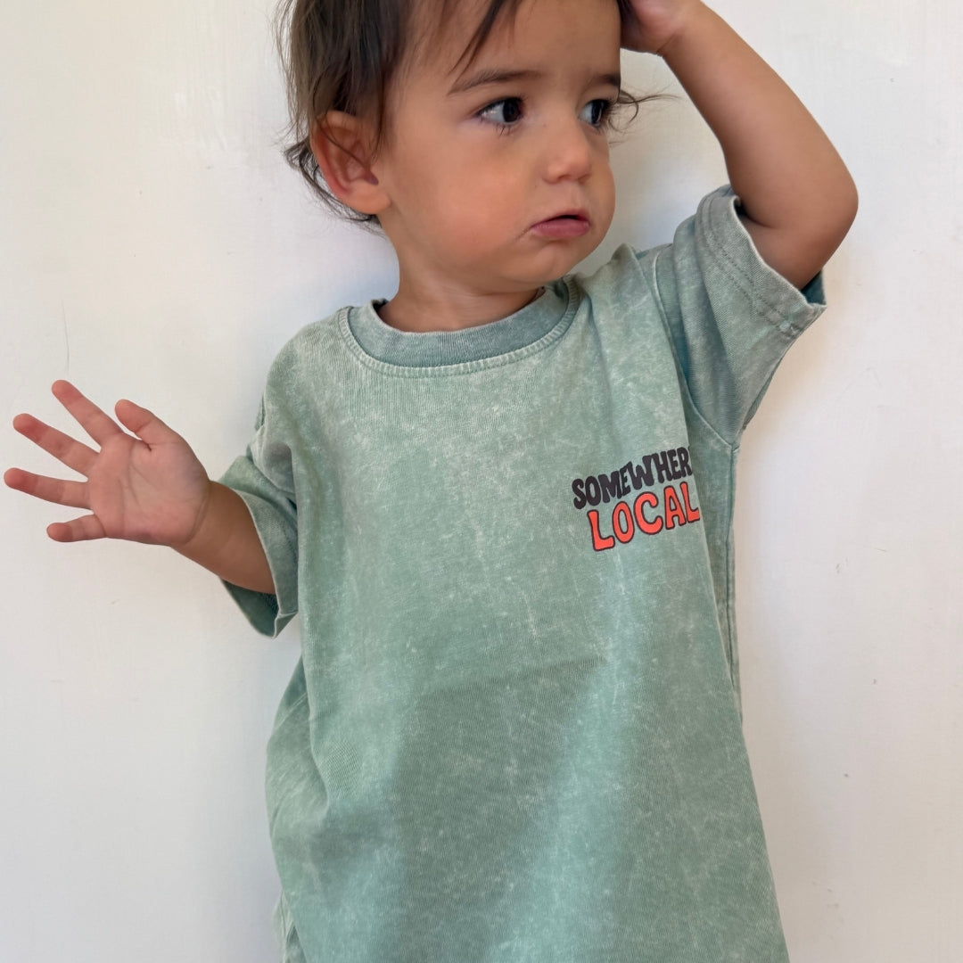 Somewhere Mini - Local Tee - Sage