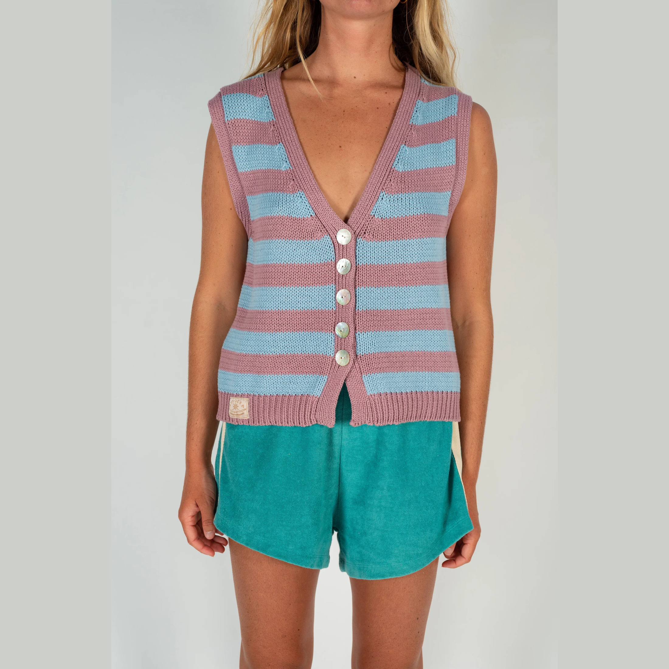 ATMOSEA Knit vest - Candy stripe