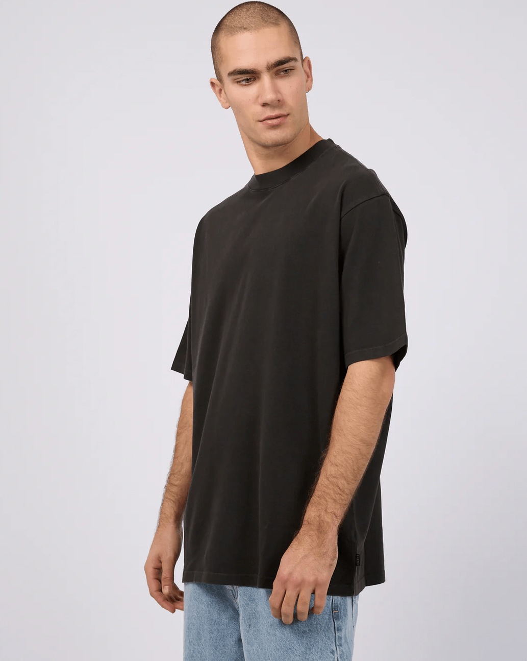 SILENT THEORY Heavy weight tee - Washed black
