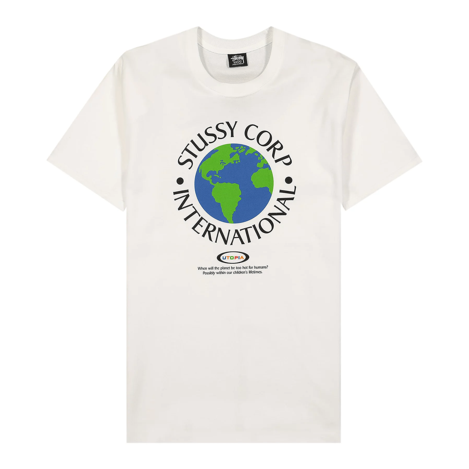 Stussy utopia relaxed tee - oatmeal
