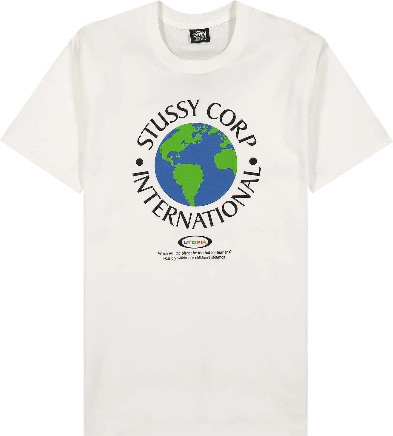 Stussy utopia relaxed tee - oatmeal