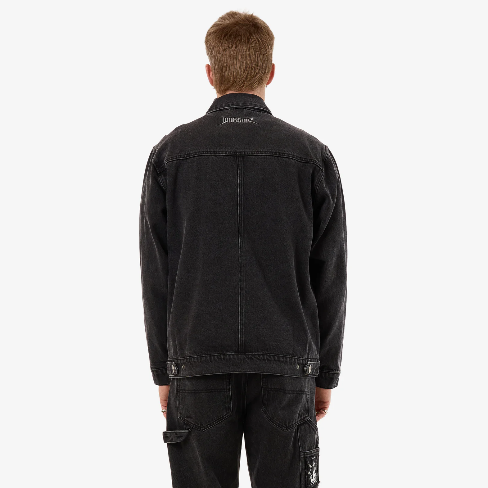 WORSHIP Nuclear Denim Jacket - Used Black