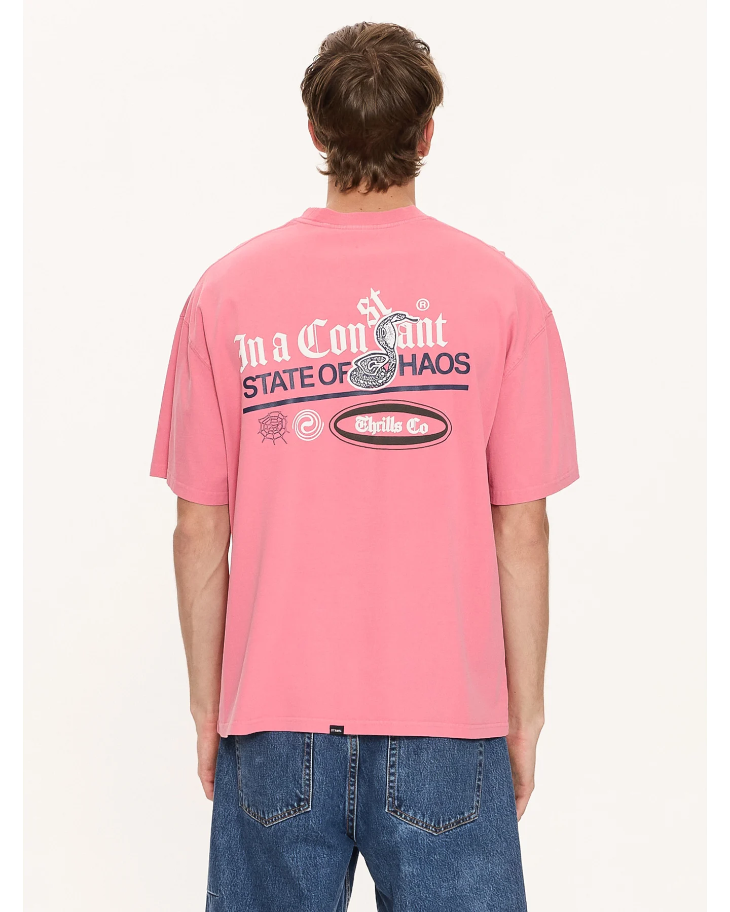 THRILLS Bueno Bueno Bueno Oversize Fit Tee - Heather Rose