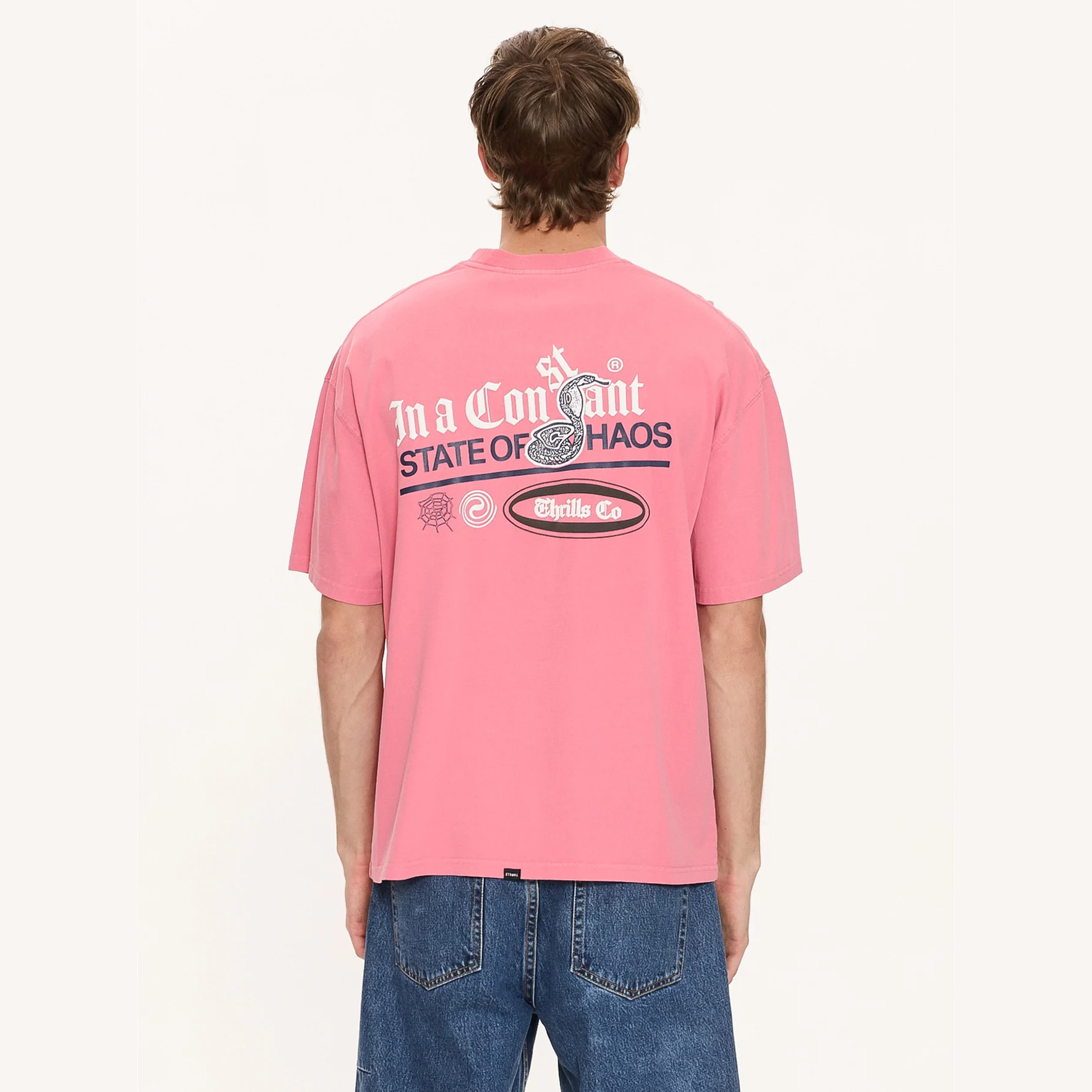 THRILLS Bueno Bueno Bueno Oversize Fit Tee - Heather Rose