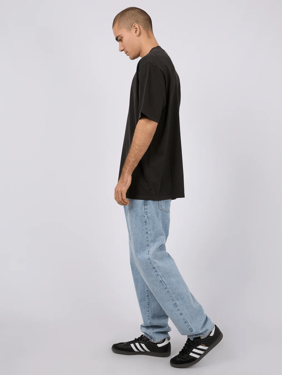 SILENT THEORY Heavy weight tee - Washed black
