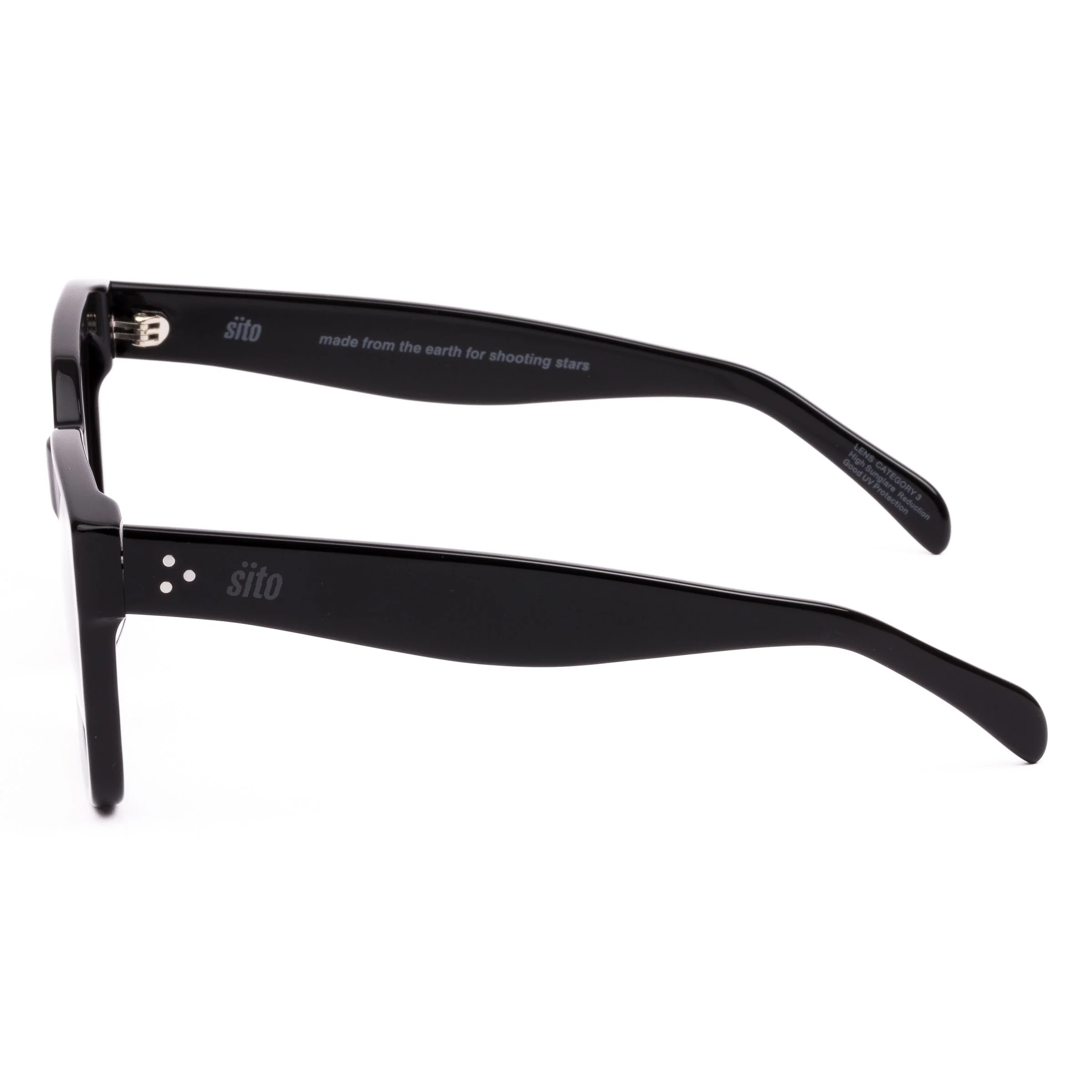 SITO Harlow Sunglasses - Black/Grey Gradient Polarised Lenses