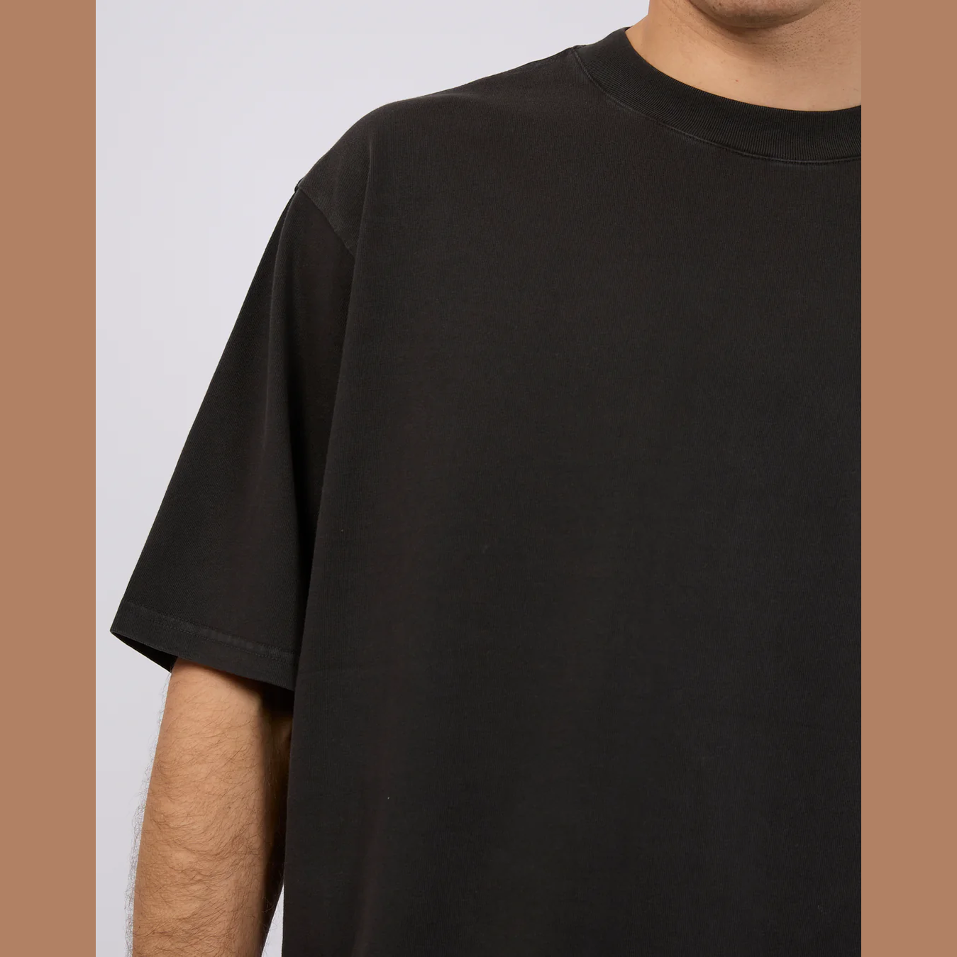 SILENT THEORY Heavy weight tee - Washed black
