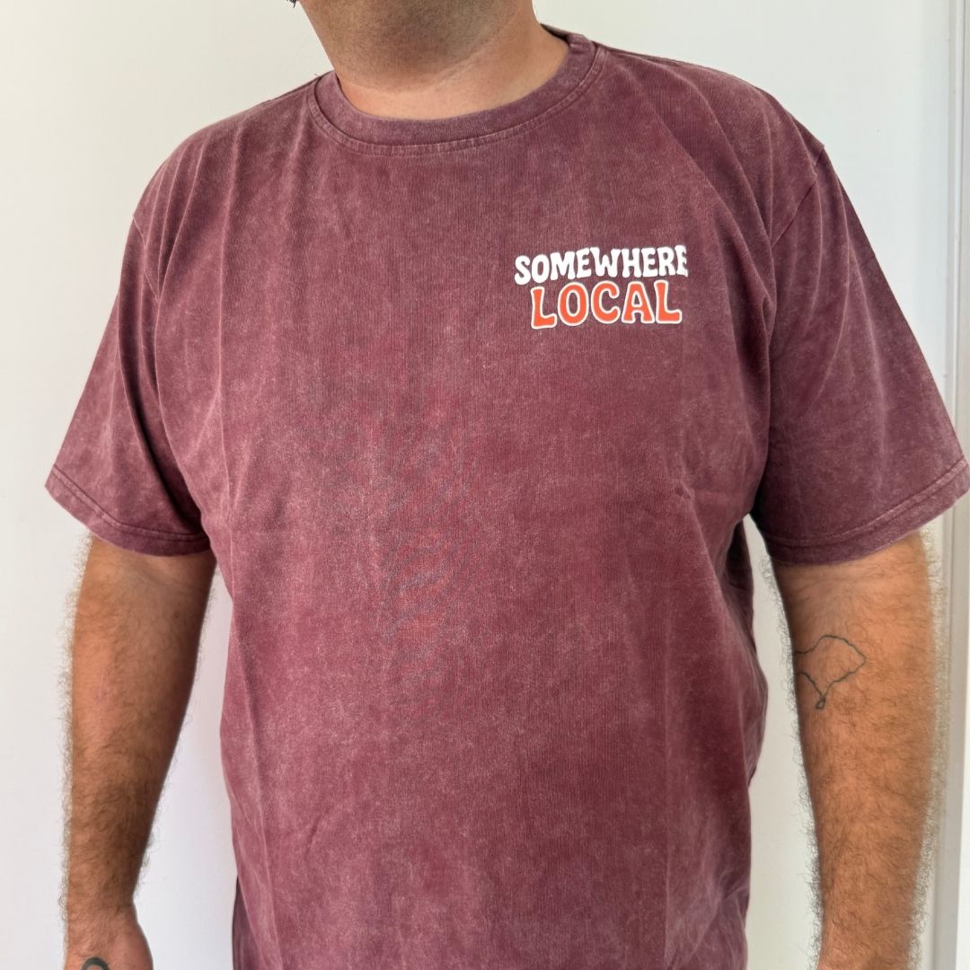 Somewhere - Local Tee - Maroon