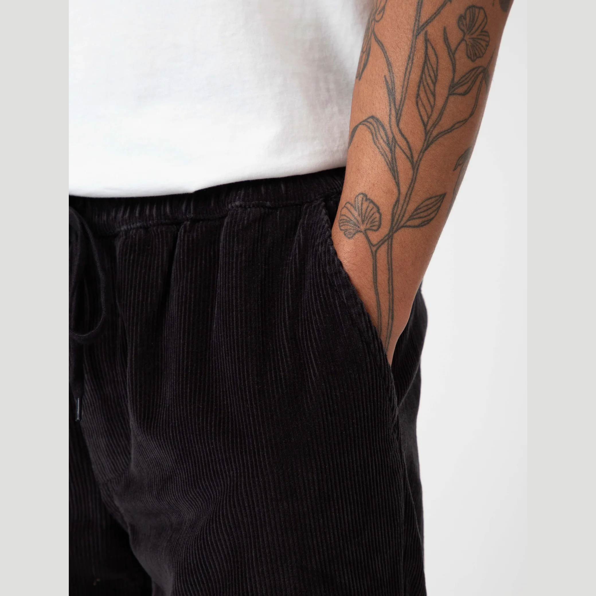 MR SIMPLE Burbank Elastic Cord Pant - Charcoal