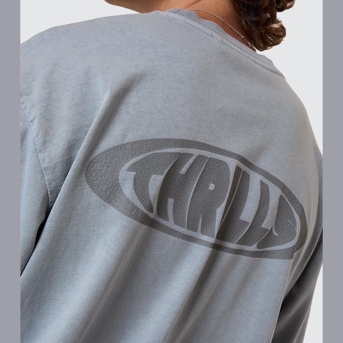 THRILLS Shadowless oversize fit tee - Smog