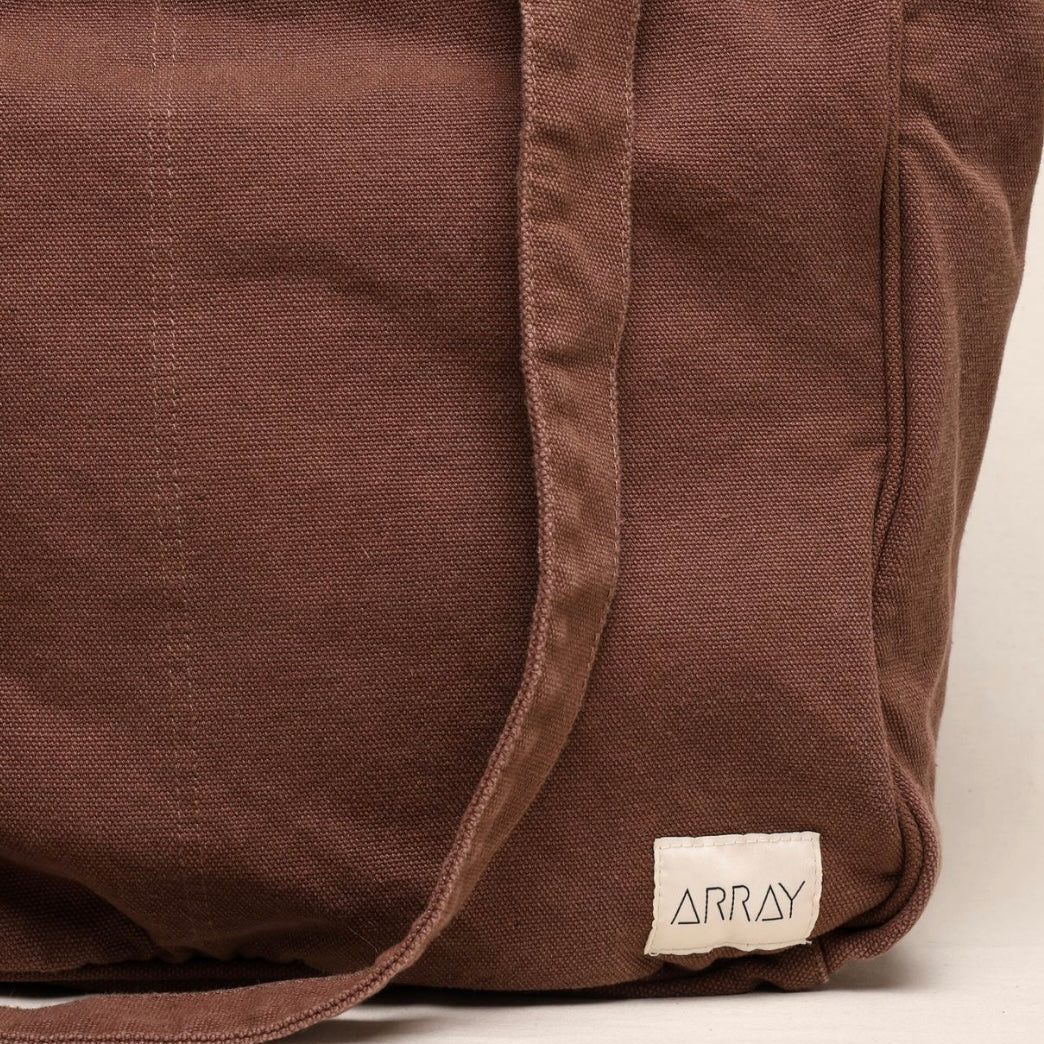 ARRAY Everyday Pocket Tote - Chocolate brown