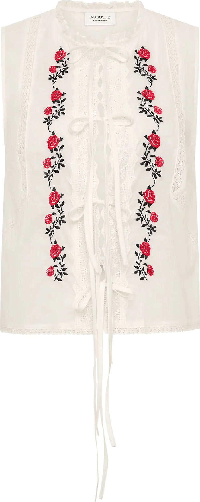 AUGUSTE THE LABEL Bellamy Embroidered Blouse - White