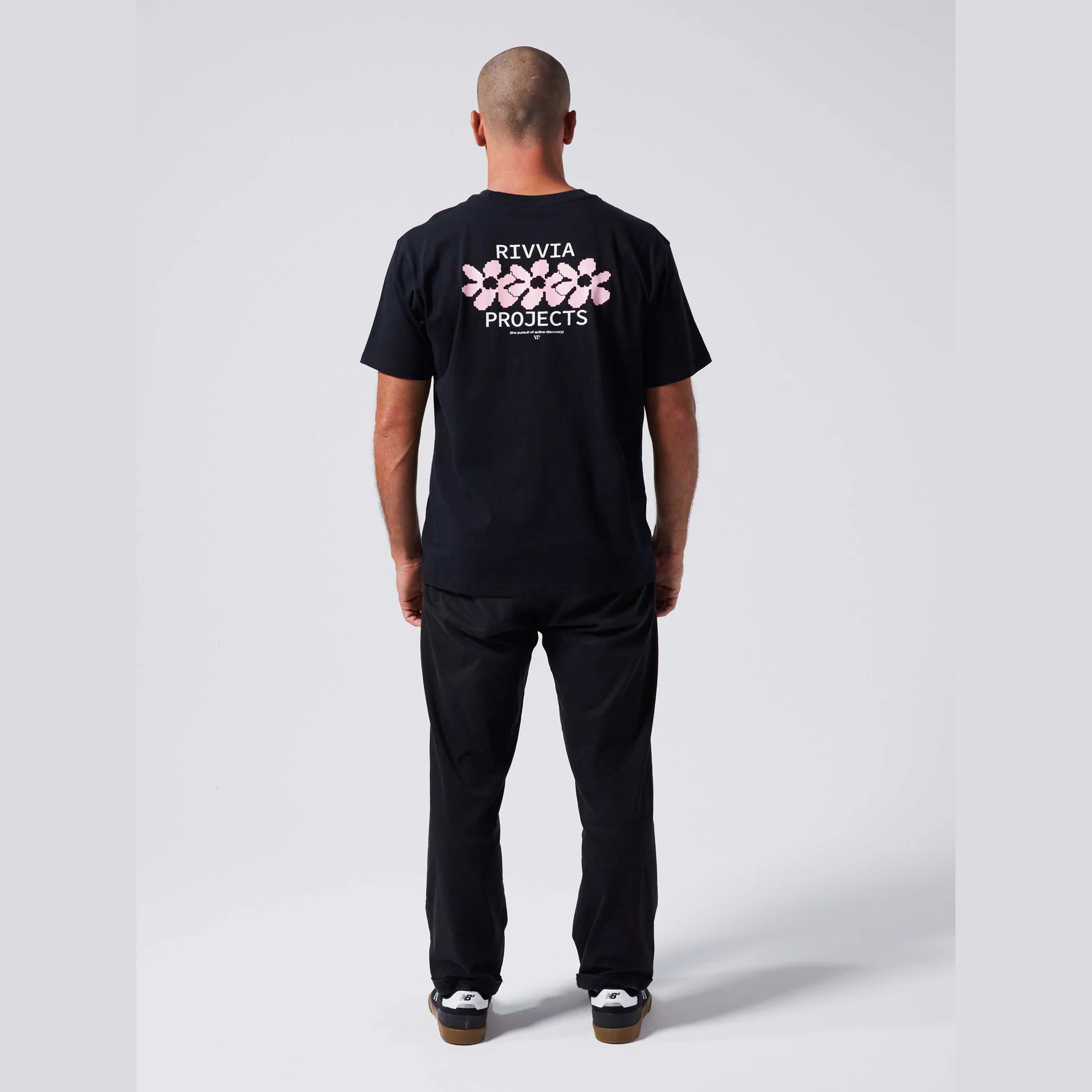 RIVVIA Digi flower t-shirt - Black