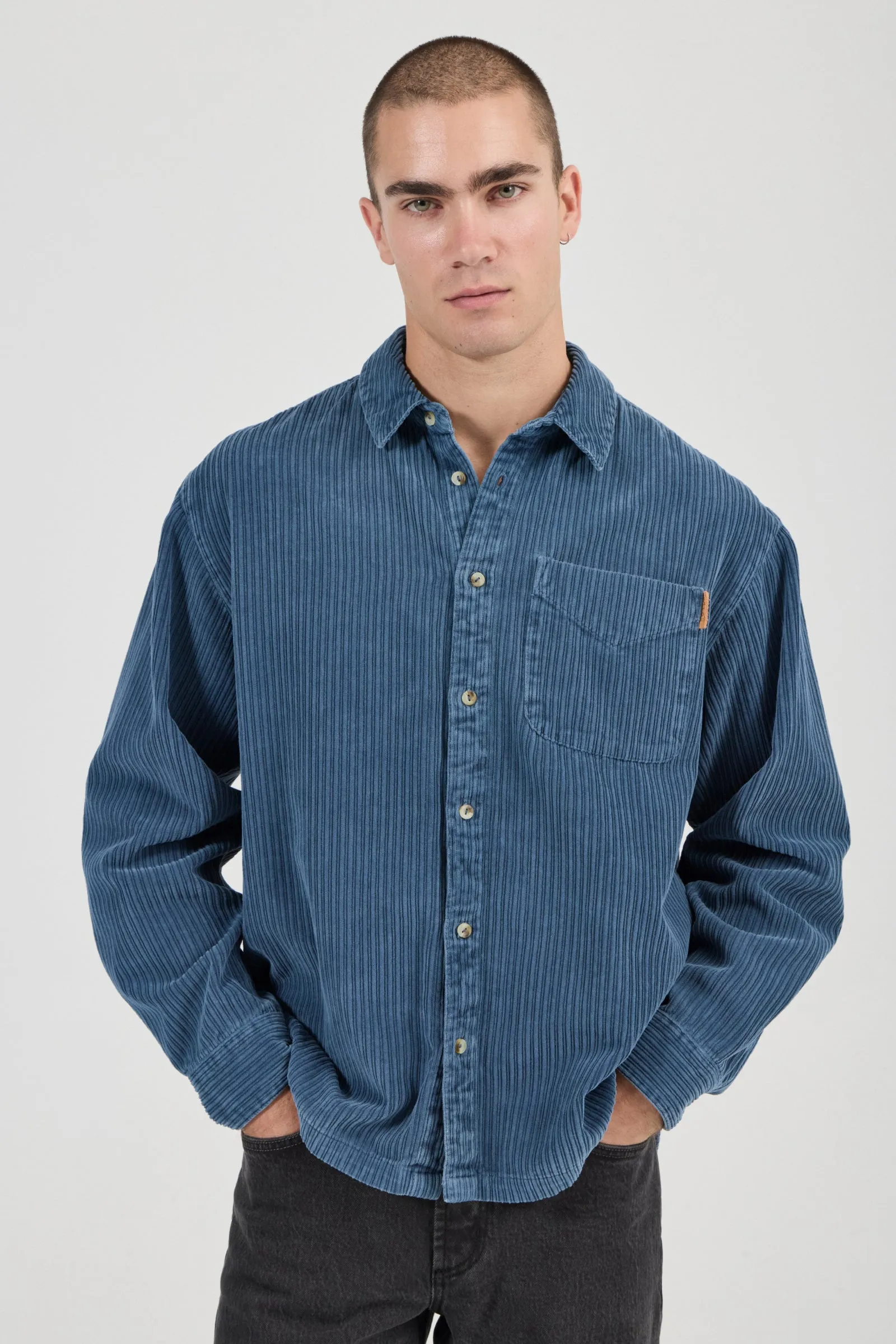 ROLLA'S Campus Chunky Cord LS Shirt