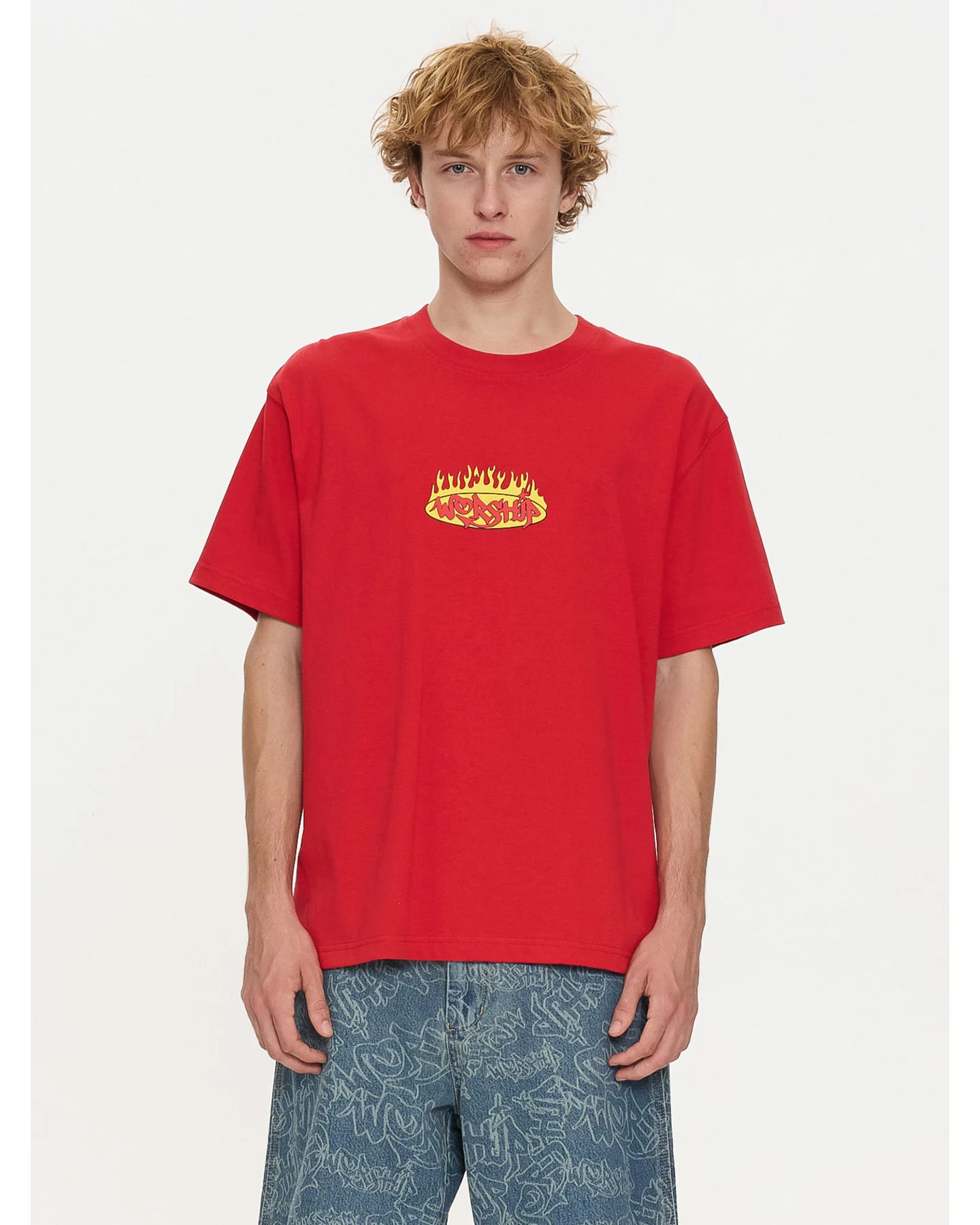 WORSHIP Hot Gossip Tee - Lucky Red