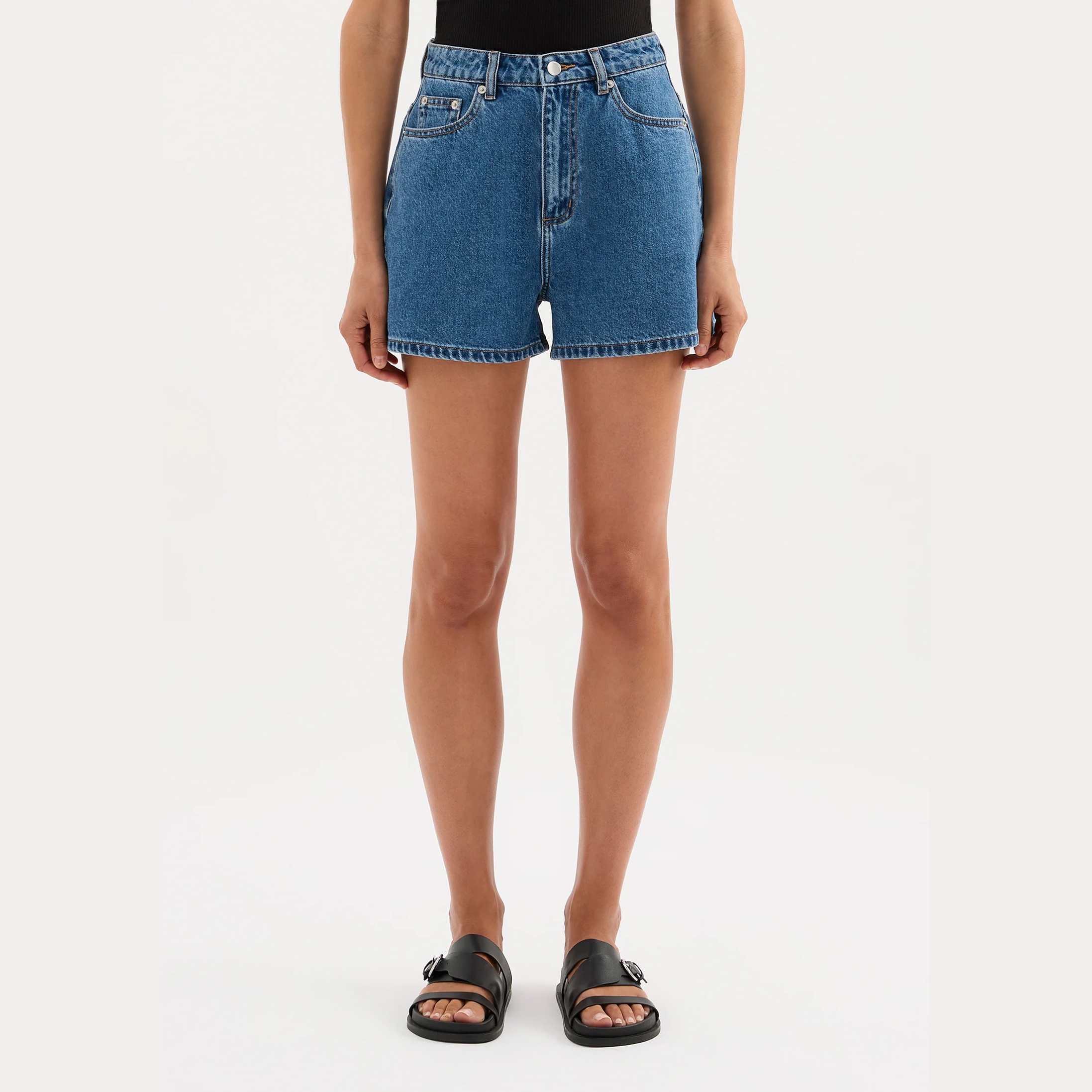 NUDE LUCY Organic Mom Short - Royal Blue
