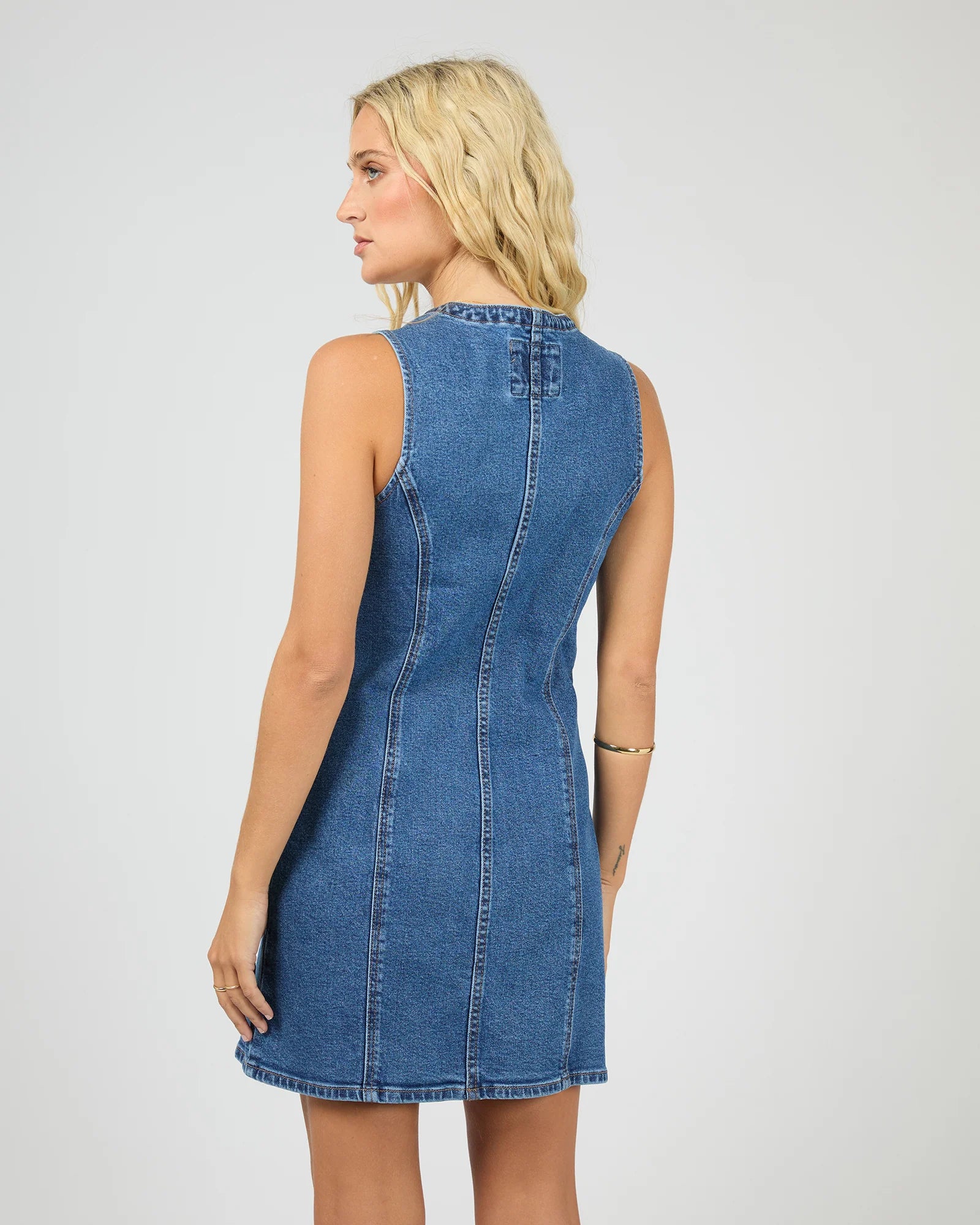 All About Eve Peta Mini Dress Heritage Blue