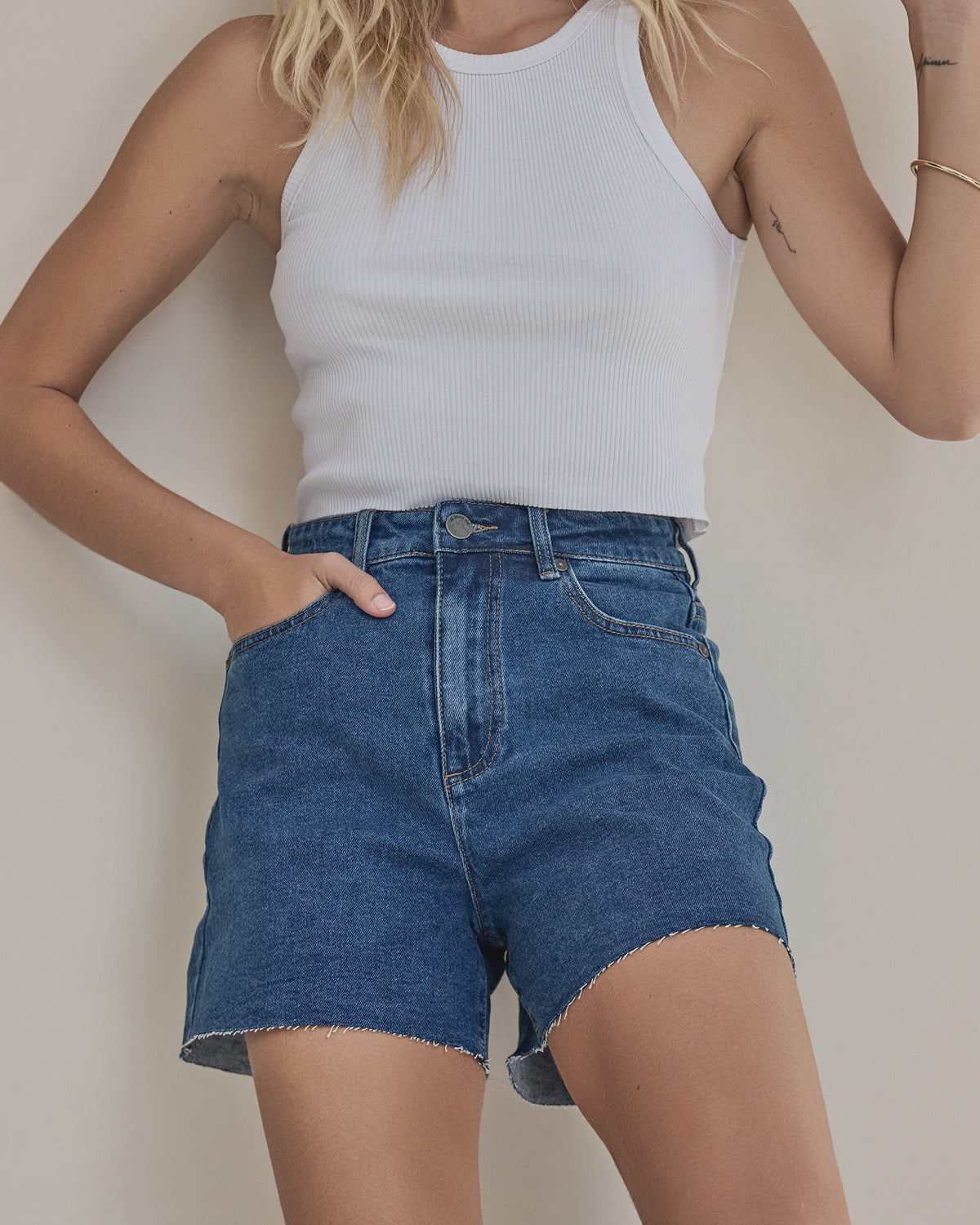 allabouteve - RICKY DENIM SHORT - Heritage Blue