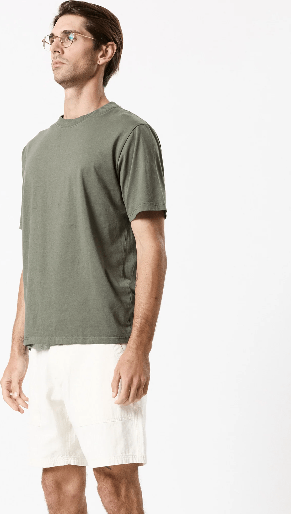 MR SIMPLE heavy weight tee - Sage