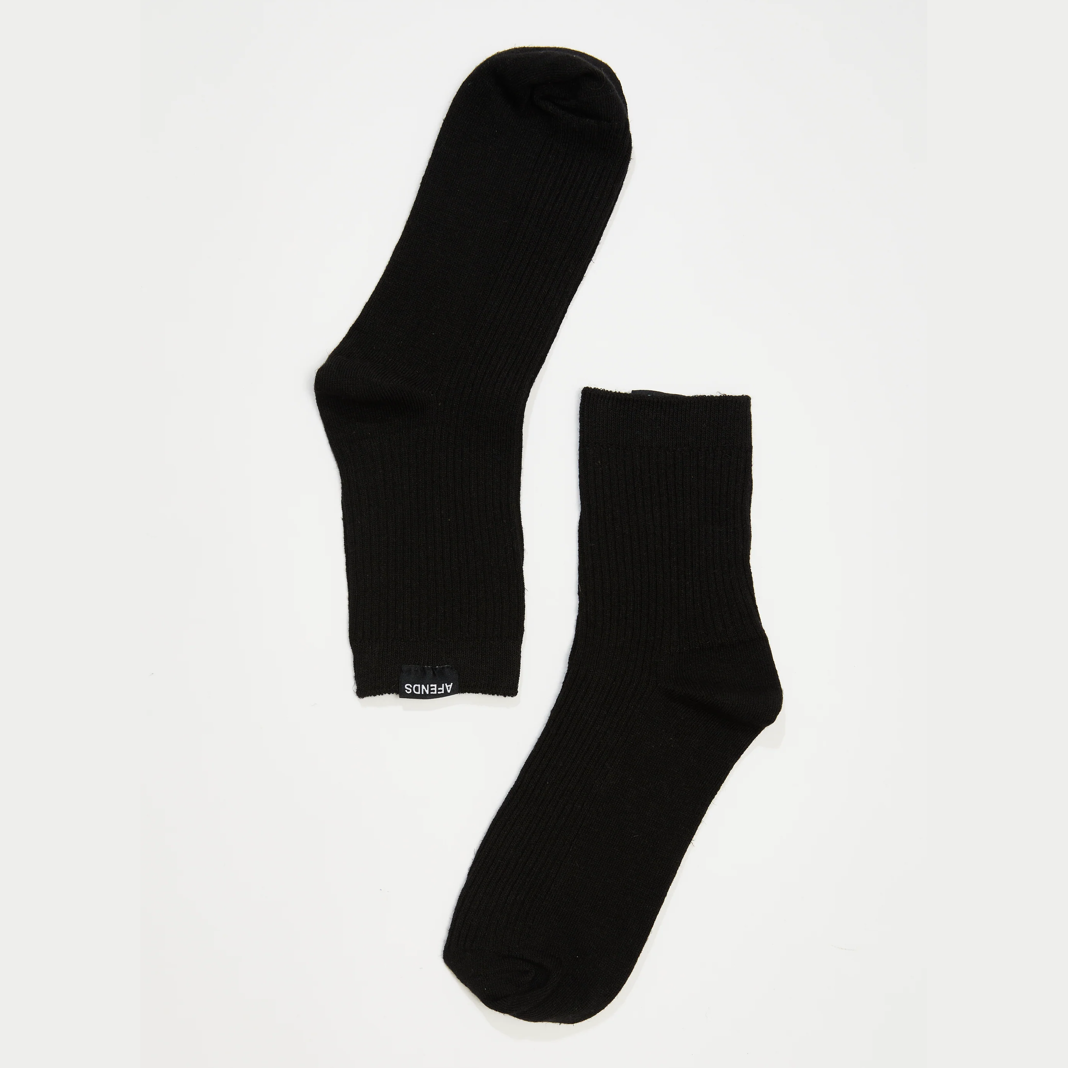 AFENDS The essential rib socks - Black
