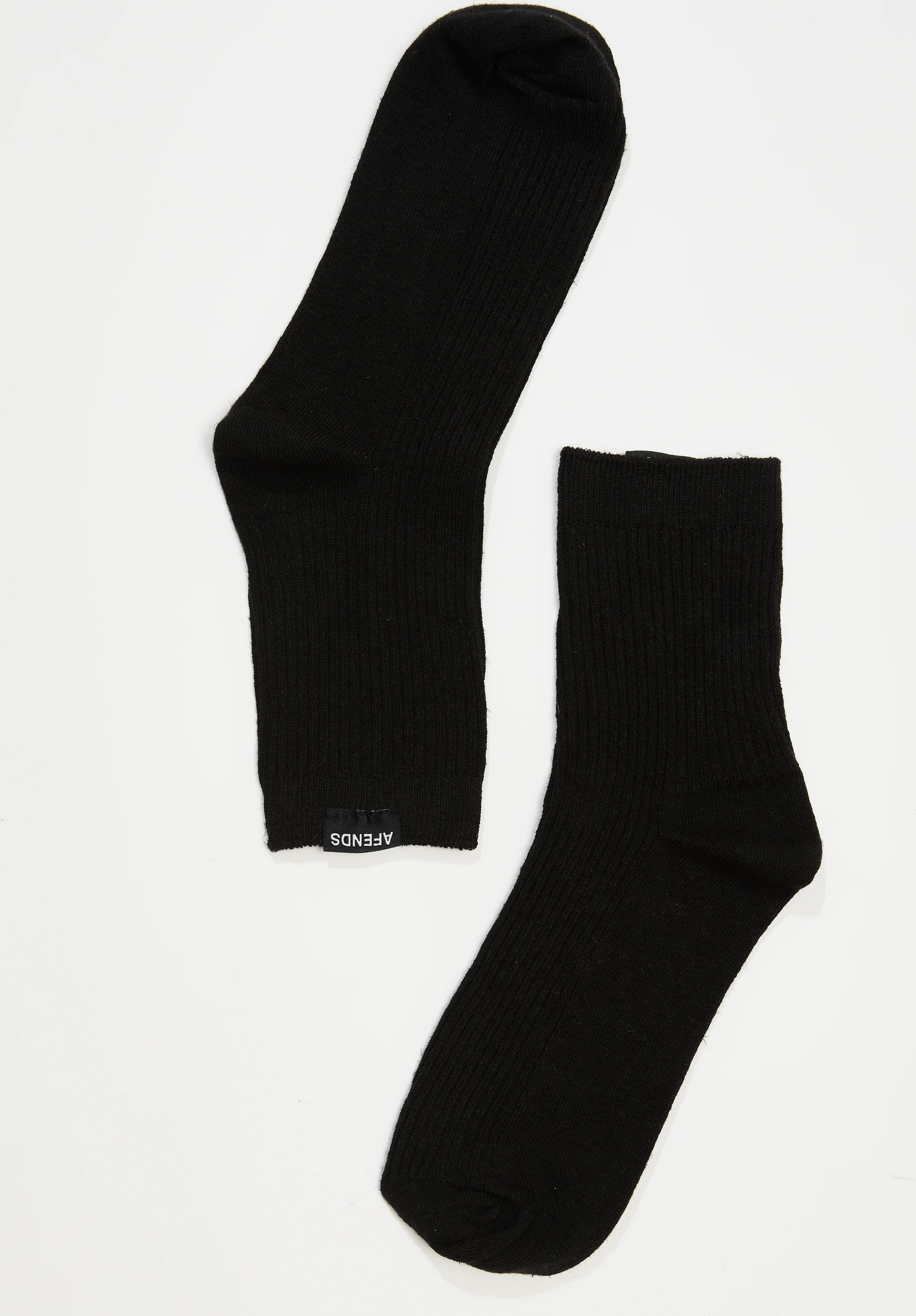 AFENDS The essential rib socks - Black