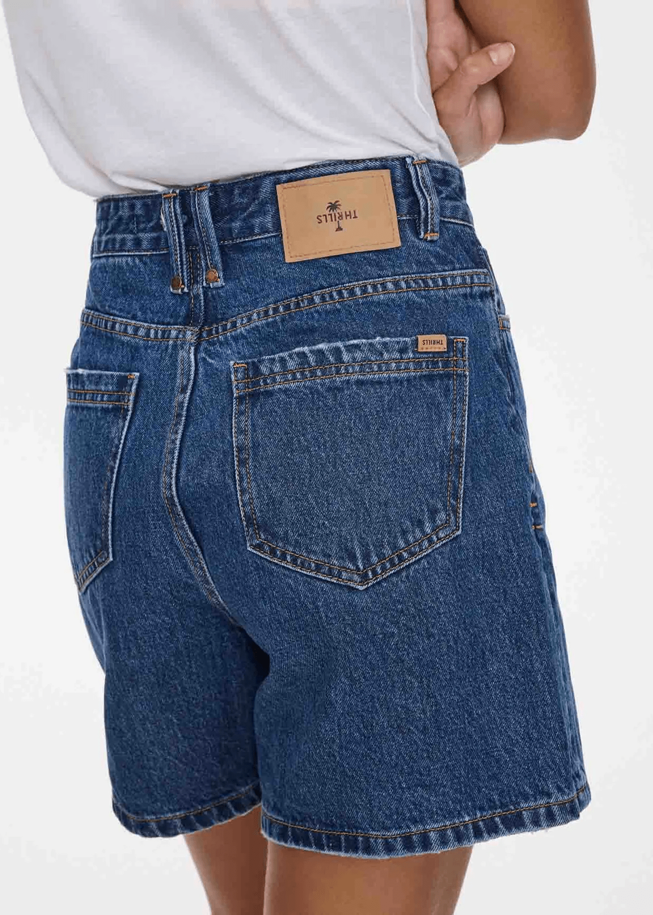 THRILLS Koko High Rise Short - Deep Vintage Blue