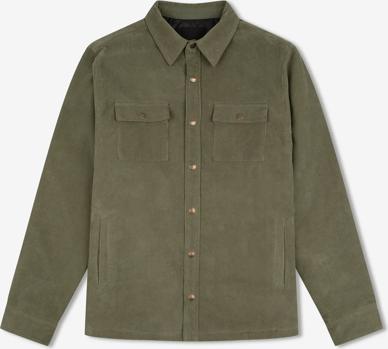 MR SIMPLE Quilted cord jacket - Army