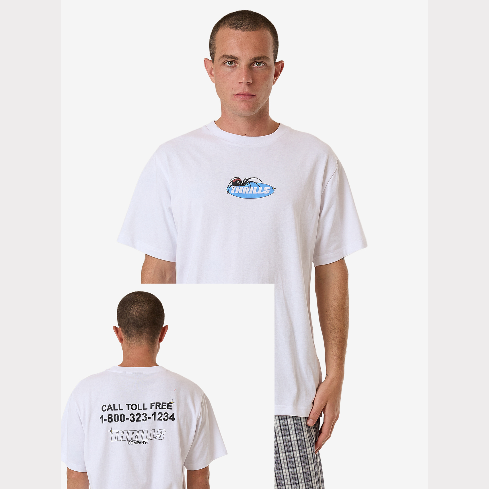 THRILLS Trust In Us Merch Fit Tee - White