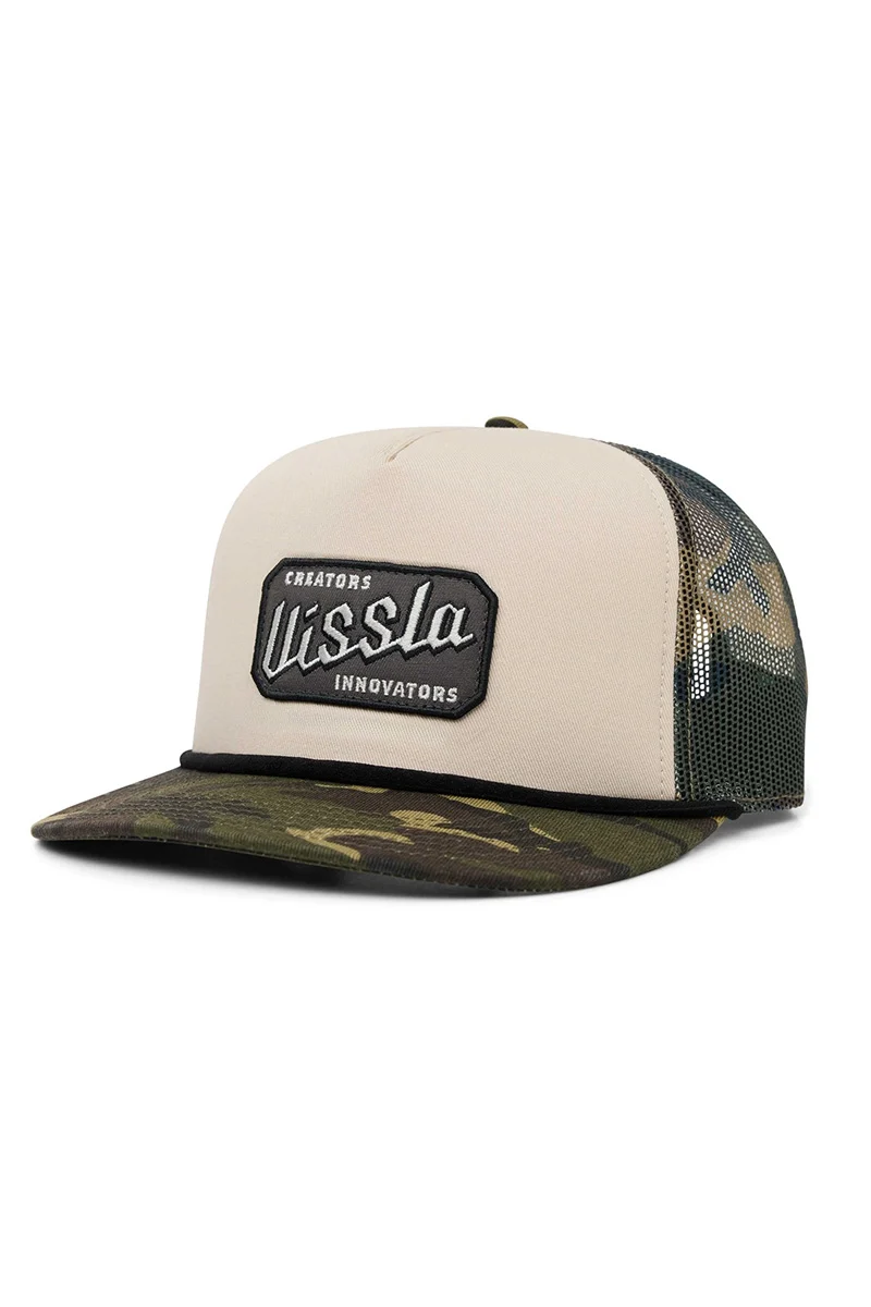 VISSLA Garage Foam Trucker Hat - Camo
