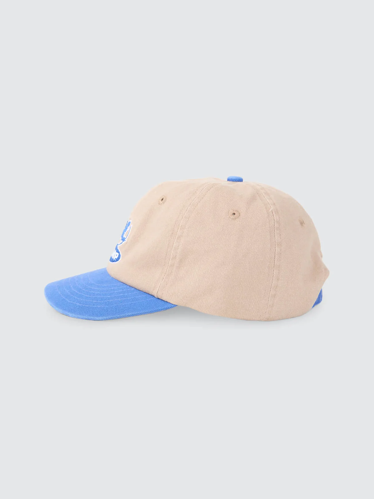 WORSHIP Shadow Cherub 6 Panel Short Brim Hat - Blue - Tan
