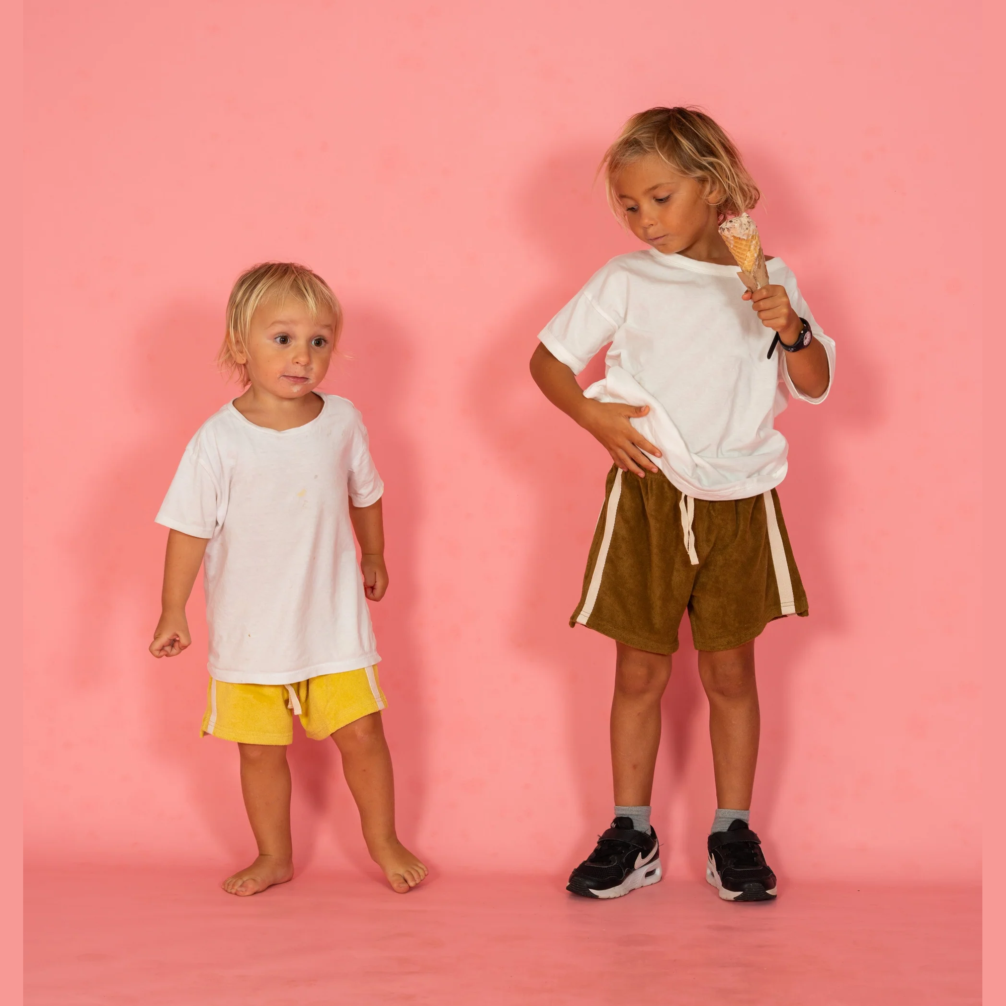ATMOSEA Mini Terry Towelling Shorts - Army Green