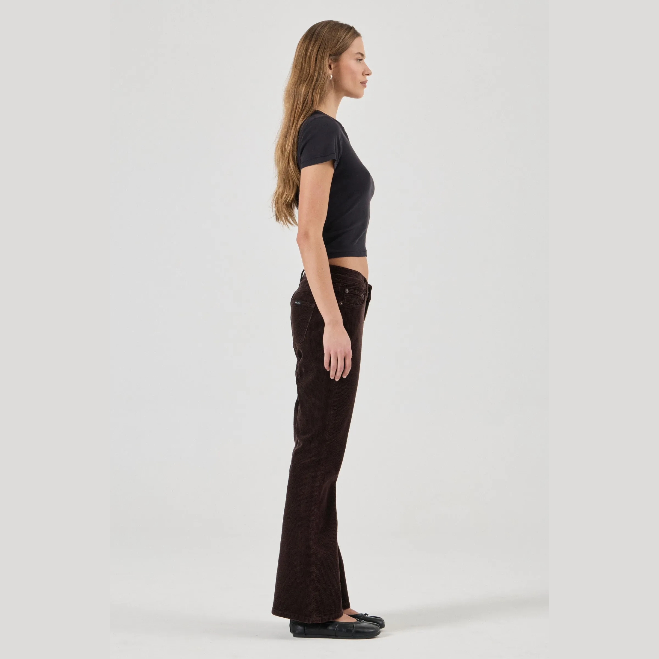 ROLLA'S Downtown flare jean - Expresso cord