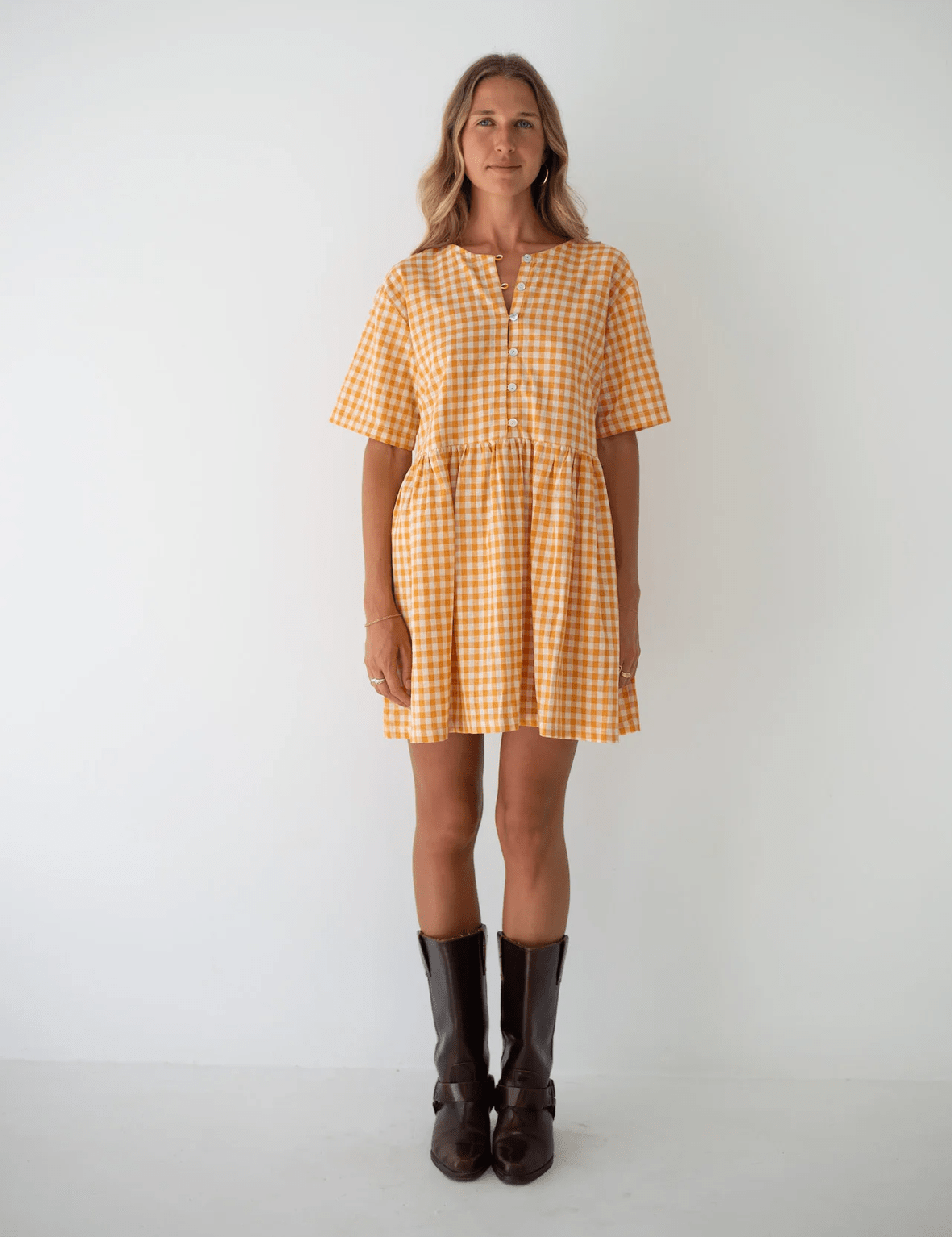 THE BARE ROAD Darcey Dress - Clementine Gingham
