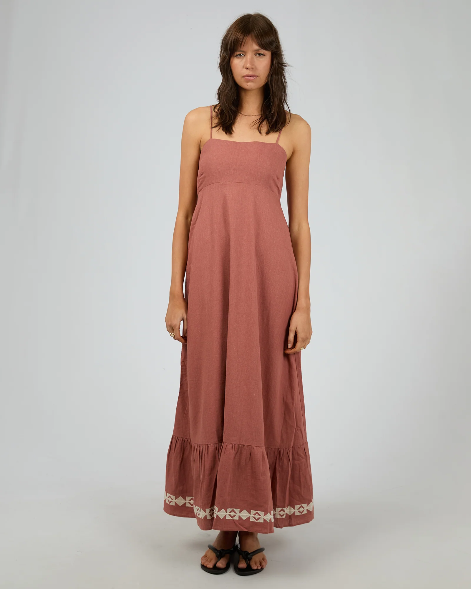 SILENT THEORY Capri Maxi Dress - Clay