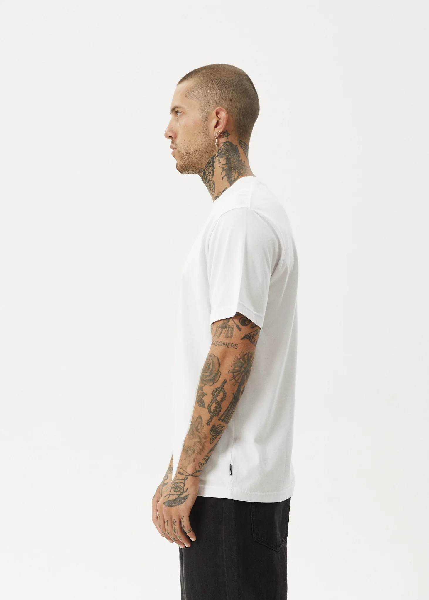 AFENDS Vinyl- Retro Tee - White