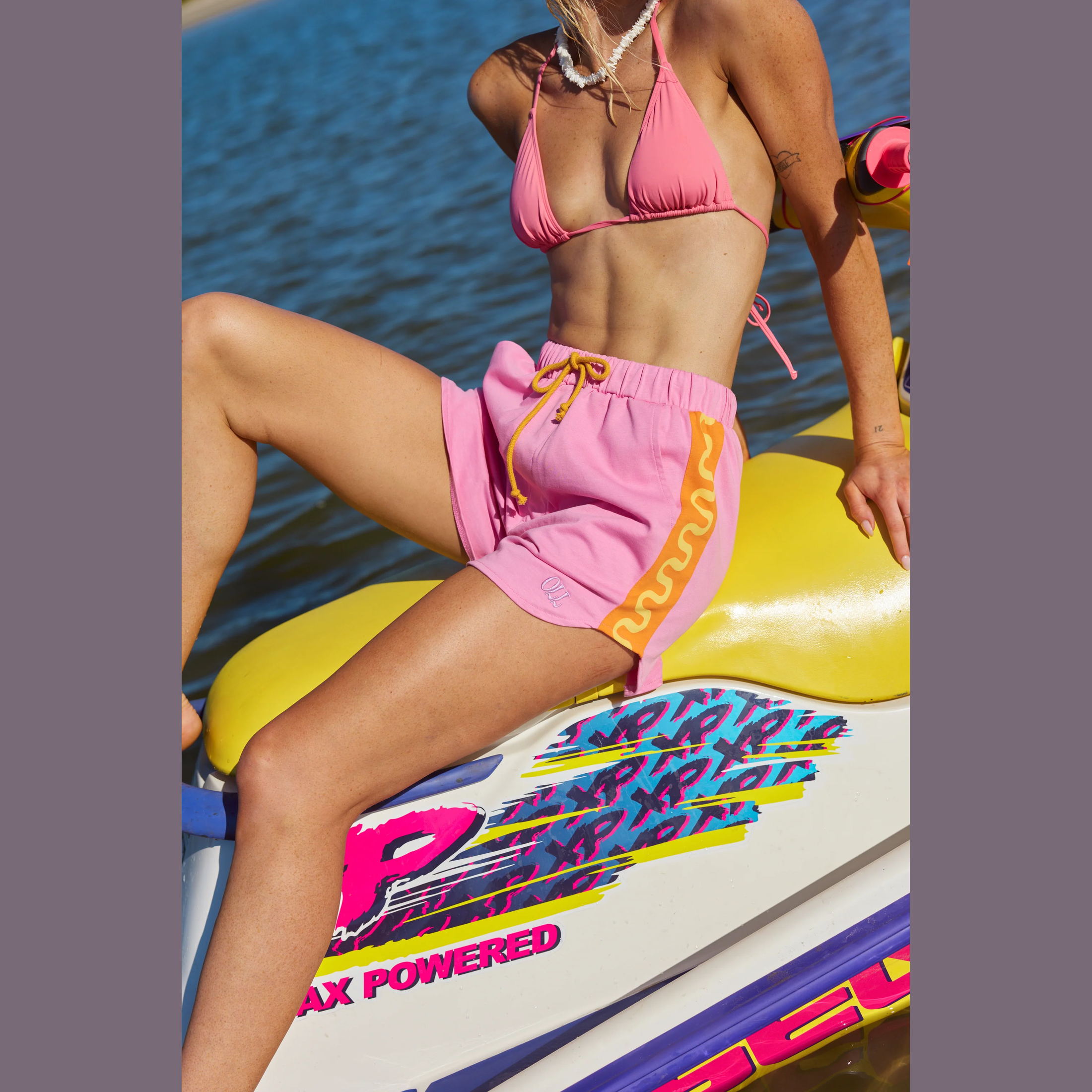ONLY LOVERS LEFT Wave Racer Shorts - Pink